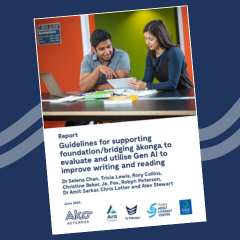 Guidelines for supporting foundationbridging ākonga to evaluate and utilise Gen AI to improve writing and reading - Report 