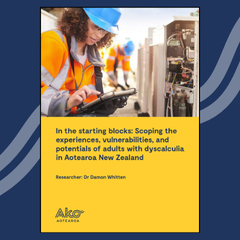 In the starting blocks  Scoping the experiences, vulnerabilities, and potentials of dyscalculic adult learners in Aotearoa New Zealand