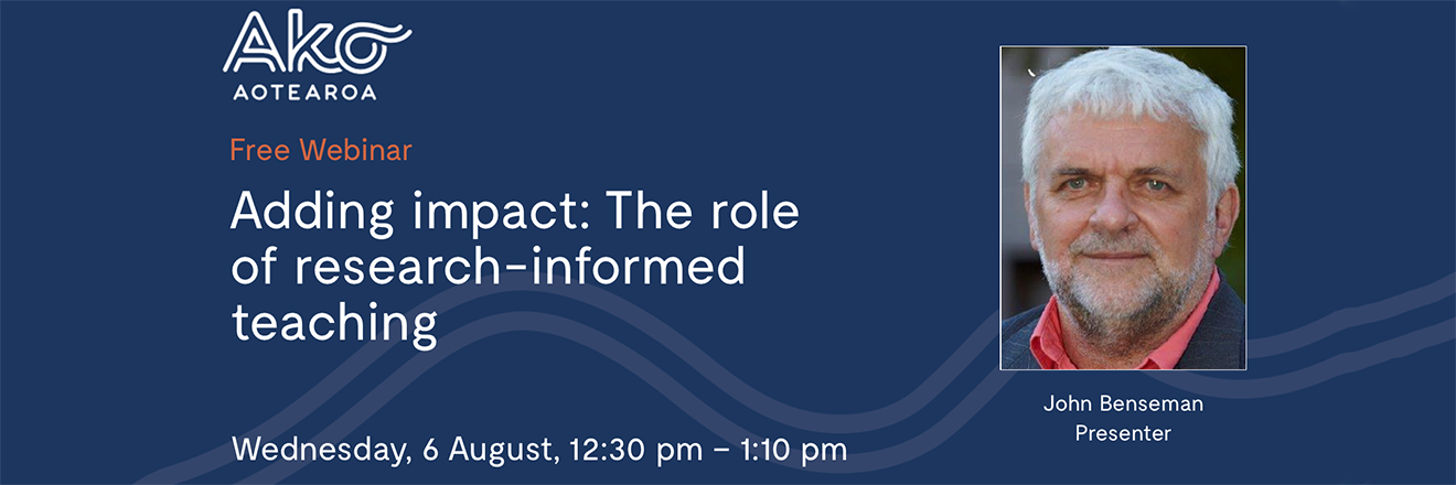 Manako webinar - Adding impact - The role of research-informed teaching Manako webinar - Adding impact - The role of research-informed teaching
